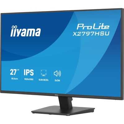 9. iiyama ProLite X2797HSU-B1 computer monitor 68.6 cm (27") 1920 x 1080 px Full HD LED Black
