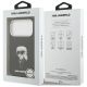 8. Karl Lagerfeld IML Aquarelle Karl & Logo MagSafe Case for iPhone 17 Pro - Black