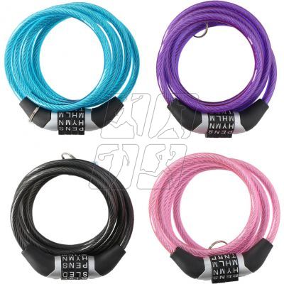 Dunlop password lock bike lock 6 mm 120 cm ST 4ass 02922