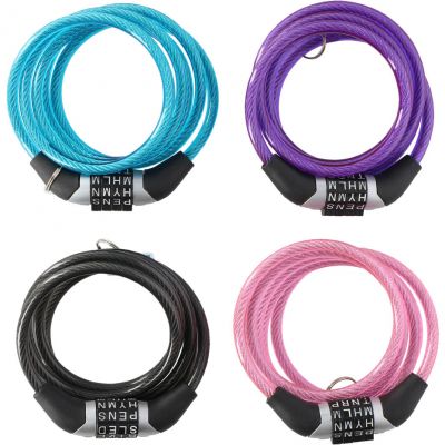 Dunlop password lock bicycle lock 6 mm 120 cm ST 4ass 02922