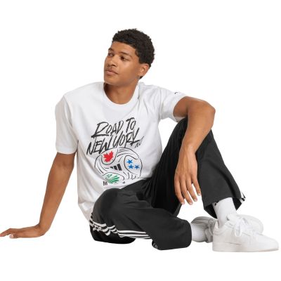 6. Men's adidas FIFA World Cup 26™ Road to NYNJ Graphic T-Shirt White KB2535