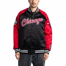 Mitchell & Ness NBA Lightweight Satin Jacket Vintage Logo Bulls Dennis Rodman M JK8062-CBUBLCK