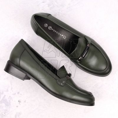 4. Potocki W WOL204C low-heeled shoes, green