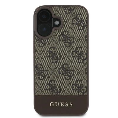 3. Guess 4G Bottom Stripe Case for iPhone 16 Plus 6.7" - Brown