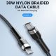 6. Wozinsky WNBCL2 Lightning / USB-C PD 30W cable 2 m - black