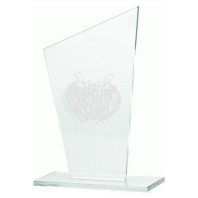 8. Engraved glass trophy