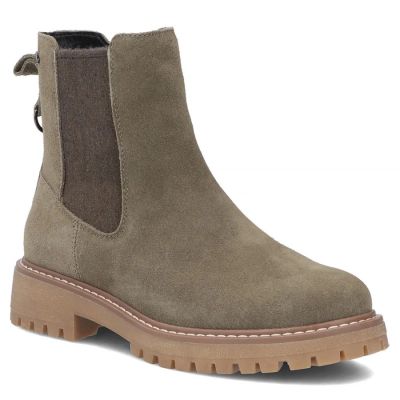 Women’s khaki leather Chelsea boots Filippo DBT7935