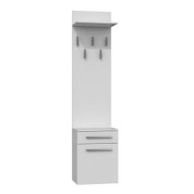 DUO SHOE CABINET HANGER, WHITE MATT
