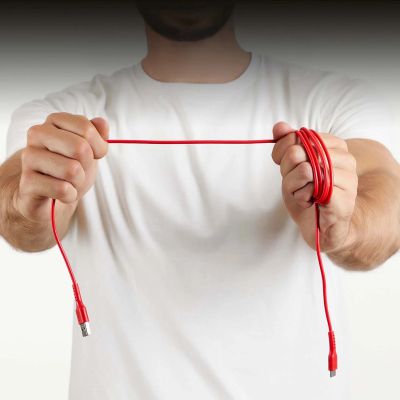 4. SBS TECABLEMICROC15R USB-A - USB-C Cable 1.5m - Red