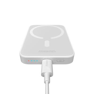 5. Baseus Airpow 6000mAh 20W Power Bank with Baseus Simple USB-C Cable (20V/3A) 30cm - White