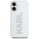 3. Karl Lagerfeld IML Rhinestones Logo iPhone 16 Case - Transparent