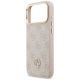 6. Guess 4G Strass Logo & Big Strap Metal Buttons MagSafe Case for iPhone 17 Pro Max - Pink
