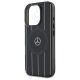 6. Mercedes MB Double Layer Crossed Lines MagSafe iPhone 16 Pro Case - Black