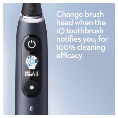14. Oral-B iO 80363731 Electric Toothbrush Adult Rotating-Pulsating Toothbrush Black, Silver