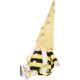 3. SQUARE GNOME SITTING BEE 35+6CM IN SNEAKERS SPRING DECORATION