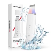 MAXGROOM M-169 ultrasonic cavitation peeling device with LED light therapy - white