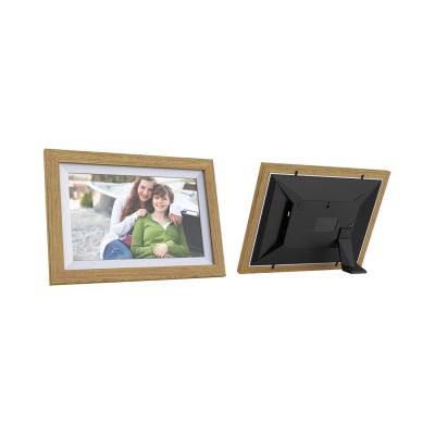 3. Wozinsky WRC-32 10.1" Digital Photo Frame with Frameo 32GB App - Light Brown