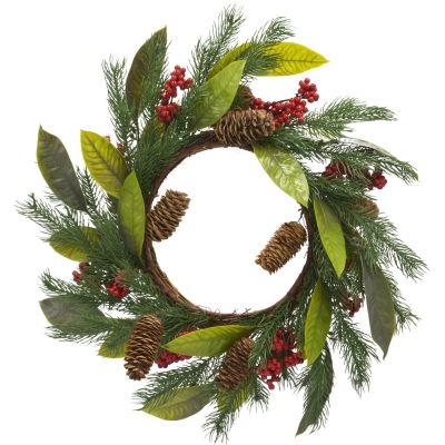 3. PU CHRISTMAS DECORATIVE WREATH, DECORATED, 43CM