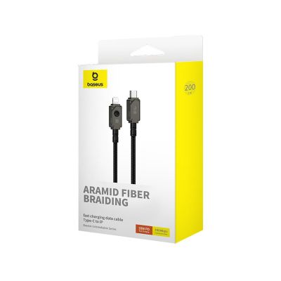 7. Baseus Unbreakable USB C-IP Cable 20W 2m (Black)