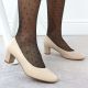 18. Sergio Leone W SK415B beige high heel pumps