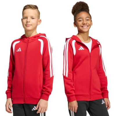 8. adidas Tiro 26 League Sweat Full Zip Hoodie for Kids Red KF9101