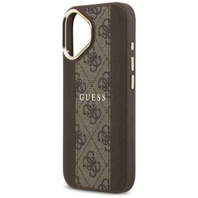 6. Guess 4G Stripe MagSafe case for iPhone 17 - brown
