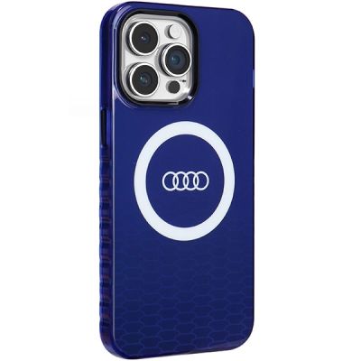 6. Audi IML Big Logo MagSafe case for iPhone 14 Pro Max - blue