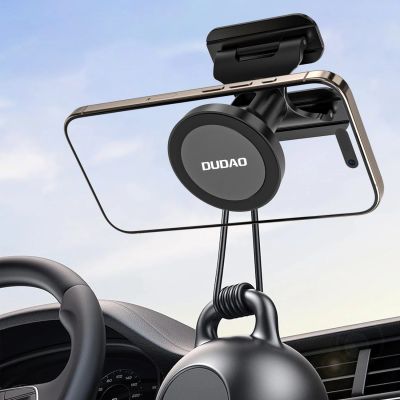 6. Dudao F25 MagSafe-compatible car mount for dashboard or windshield - black