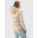 2. Women's quilted down vest with hood 4F 4FWAW24TVJAF141-83S