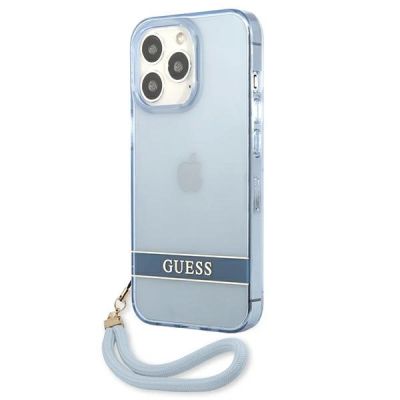 2. Guess GUHCP13LHTSGSB iPhone 13 Pro / 13 6,1 "blue / blue hardcase Translucent Stap