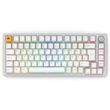 Glorious PC Gaming Race GMMK Pro 75% Gaming Keyboard - White Pre-Assembled ISO