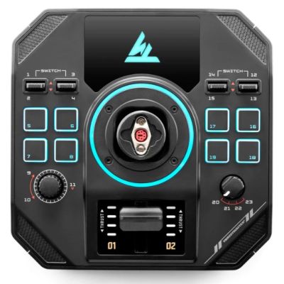 5. Thrustmaster Sol-R 4 HOTAS Black USB Joystick + Motor Control Lever Analog/Digital PC