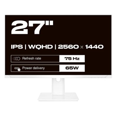 2. JAPANNEXT monitor 68.5 cm JN-IPS270WQHD75F-C65W-HSP-W HDMI/DP WQHD