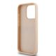 7. DKNY Leather Mono Stripe & Metal Logo case for iPhone 15 Pro - pink