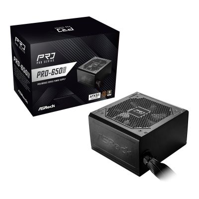 ASRock PRO-650B 650W 80 PLUS Bronze Power Supply