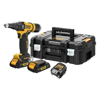 10 kN 25 mm Riveter with 2 x 2 Ah Batteries, 18 V XR