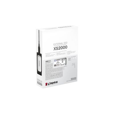 9. Kingston XS2000 External SSD Drive (1TB; USB 3.2; Silver; SXS2000/1000G)