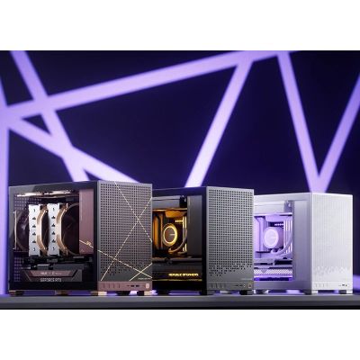 16. Jonsbo D32 STD PC Case, White, Mini Case, mATX, Tempered Glass – White