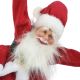 10. CHRISTMAS SANTA CLAUS PLAYING MOVING HANGING WITH CANDY LOLLIPOP 82CM MICA