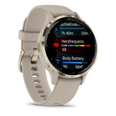 3. Garmin Venu 3S 41 mm Smartwatch, Beige