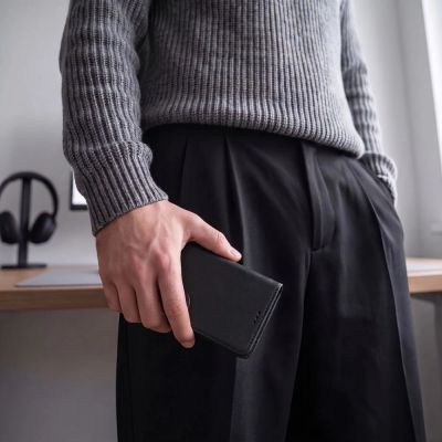 7. Tech-Protect Wallet Case for Xiaomi Redmi Note 17 Pro 5G - Matte Black
