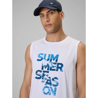 4. Men's sleeveless shirt 4F 4FWSS26TSLEM269-10S