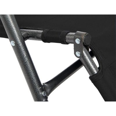 16. MULTIPLE-POSITION LEVEL CHAIR WITH HEADREST, BLACK