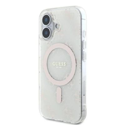 2. Guess IML 4G Background MagSafe iPhone 16 Case - White
