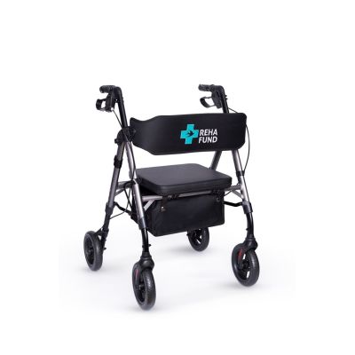 4. Marseille four-wheeled walker, graphite color RF-617/G REHAFUND