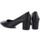17. Women’s Black Leather Loafers Sergio Leone MK25112-S