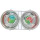 2. DOG AND CAT BOWL STAINLESS STEEL 2x550ML