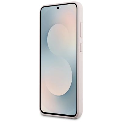 5. Karl Lagerfeld Silicone Karl & Choupette Heads MagSafe Case for Samsung Galaxy S25 FE - Pink