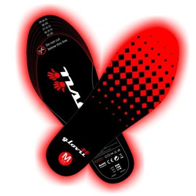 24. Glovii GW2M heated shoe insert (35, 36, 37, 38, 39, 40; black and red)