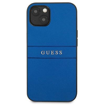 3. Guess Saffiano Strap Case for iPhone 13 mini 5.4" - Blue